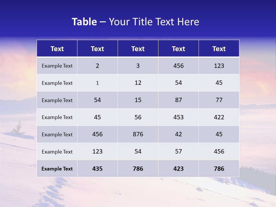 Schnee PowerPoint Template