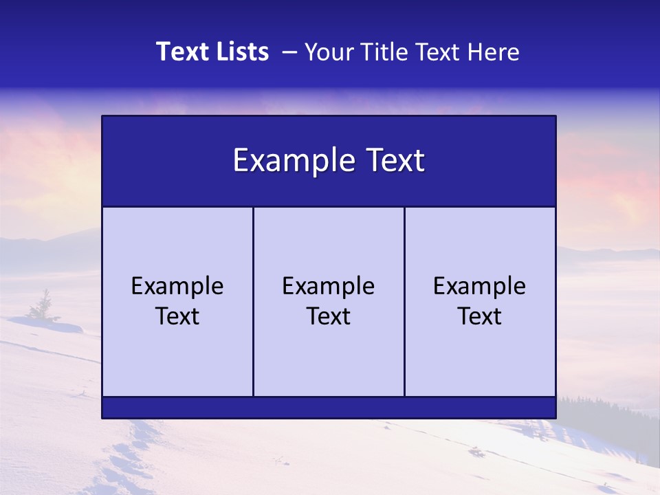 Schnee PowerPoint Template