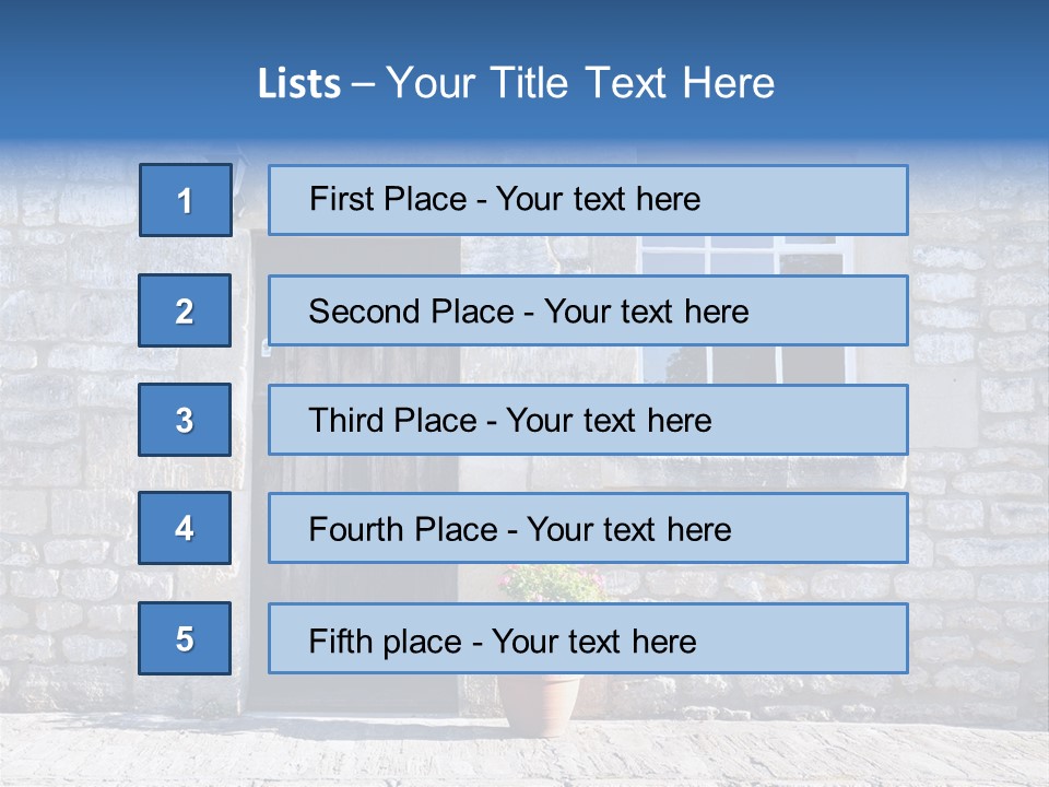 Stone Cottage PowerPoint Template