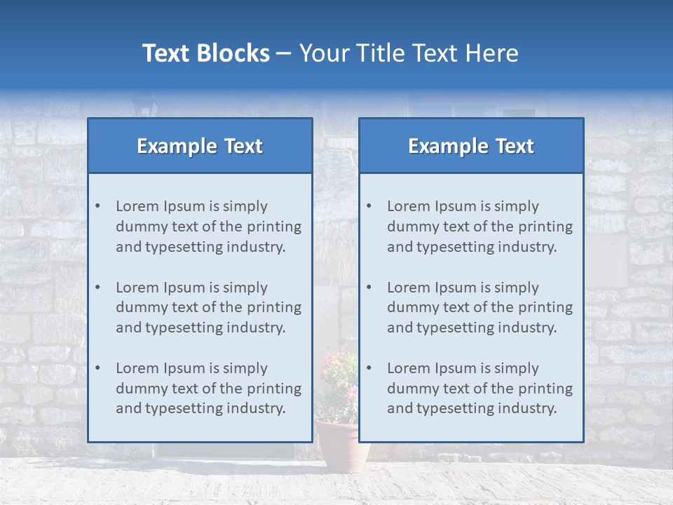 Stone Cottage PowerPoint Template