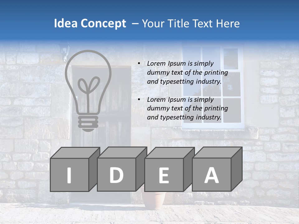 Stone Cottage PowerPoint Template