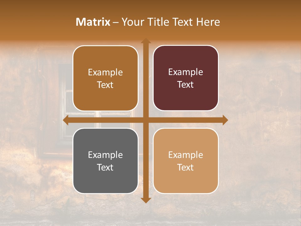 Exterior Broken Blue PowerPoint Template