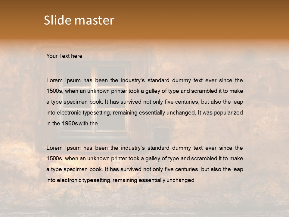 Exterior Broken Blue PowerPoint Template