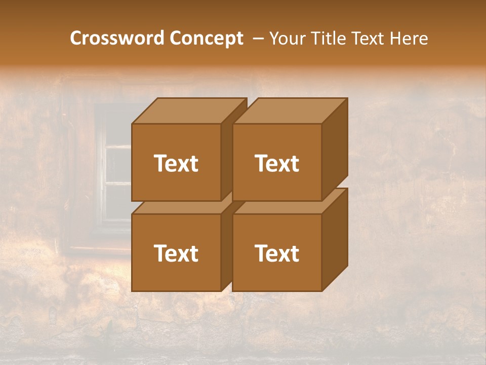 Exterior Broken Blue PowerPoint Template