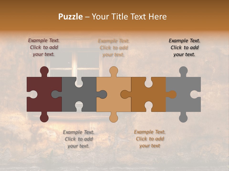 Exterior Broken Blue PowerPoint Template