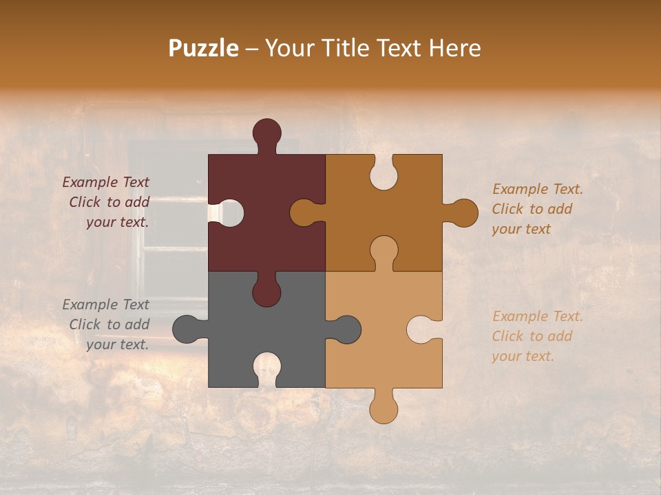 Exterior Broken Blue PowerPoint Template