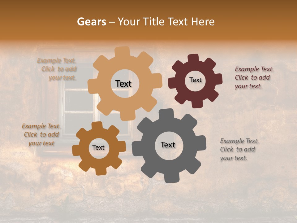 Exterior Broken Blue PowerPoint Template