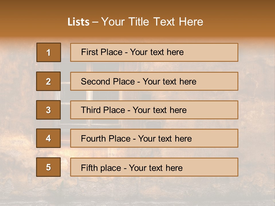 Exterior Broken Blue PowerPoint Template