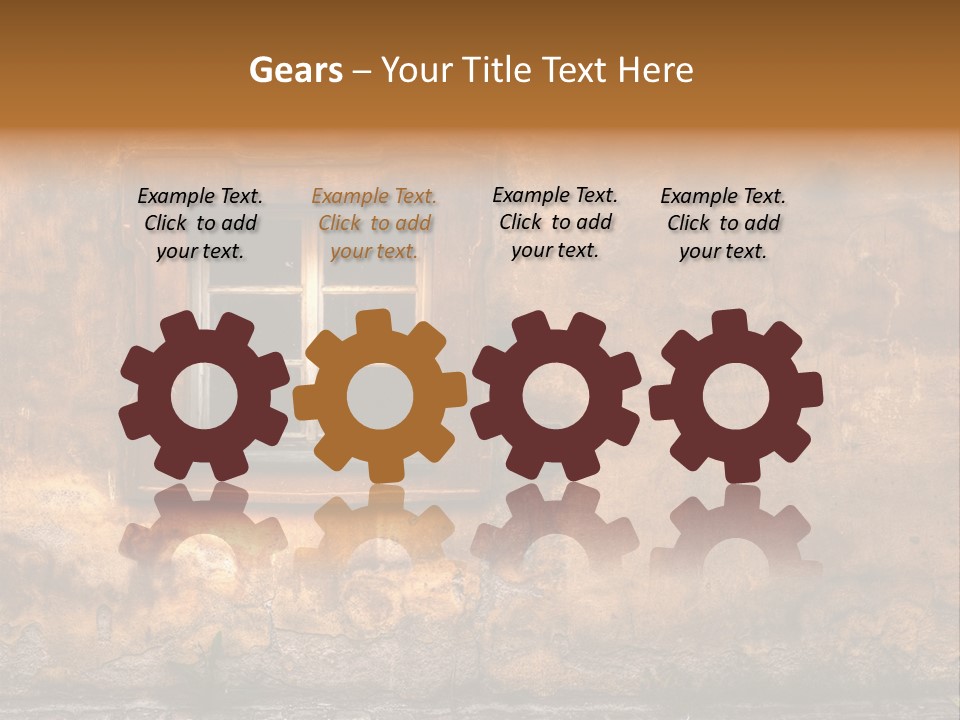 Exterior Broken Blue PowerPoint Template