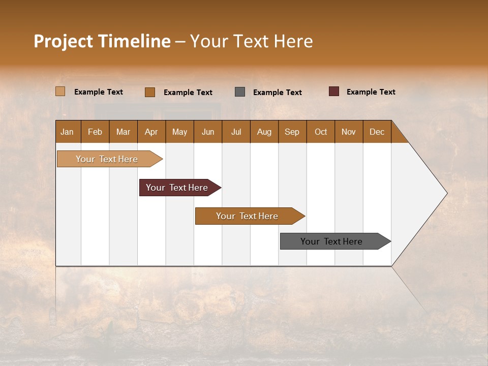 Exterior Broken Blue PowerPoint Template