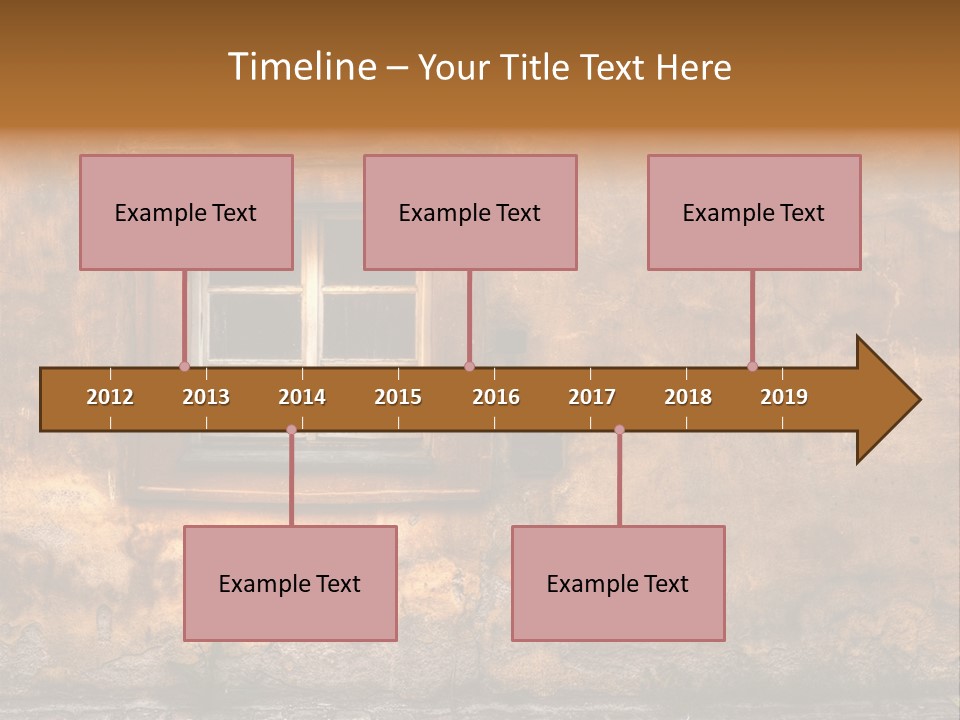 Exterior Broken Blue PowerPoint Template