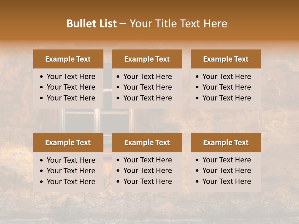 Exterior Broken Blue PowerPoint Template