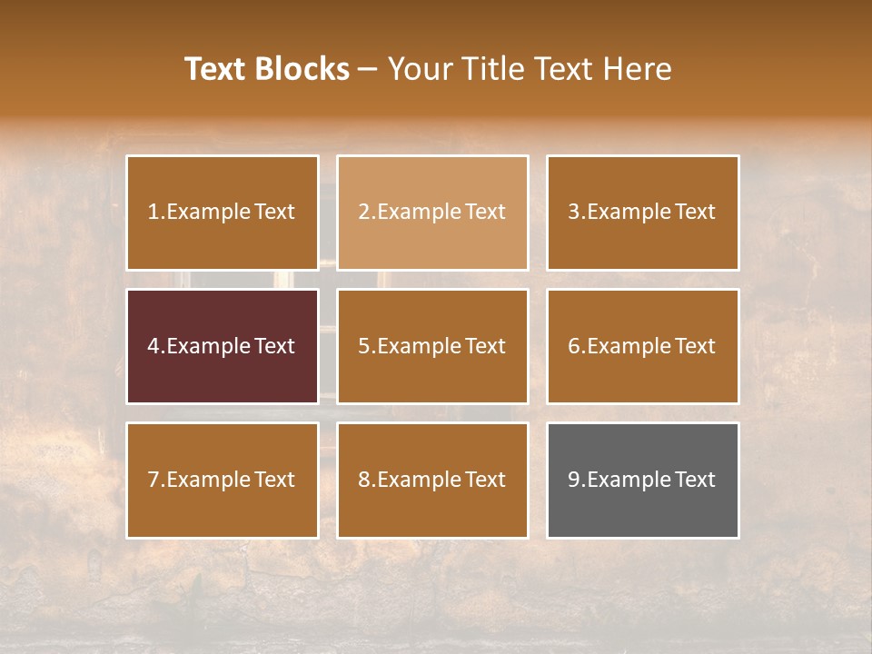 Exterior Broken Blue PowerPoint Template
