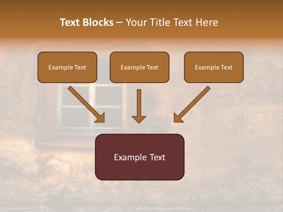 Exterior Broken Blue PowerPoint Template