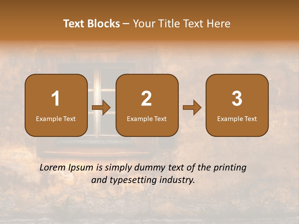 Exterior Broken Blue PowerPoint Template