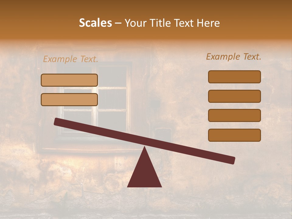 Exterior Broken Blue PowerPoint Template