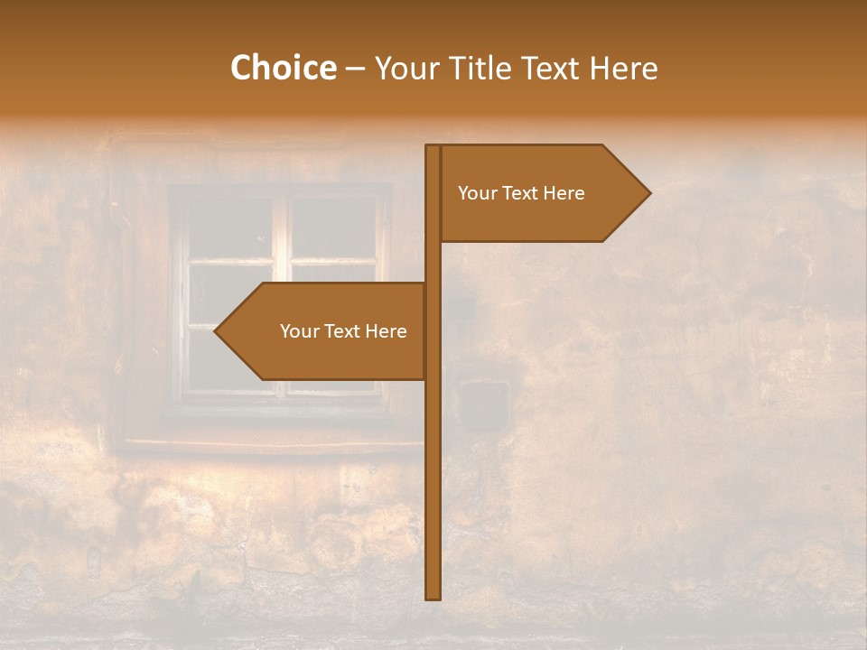 Exterior Broken Blue PowerPoint Template