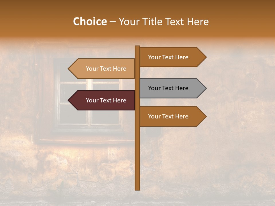 Exterior Broken Blue PowerPoint Template