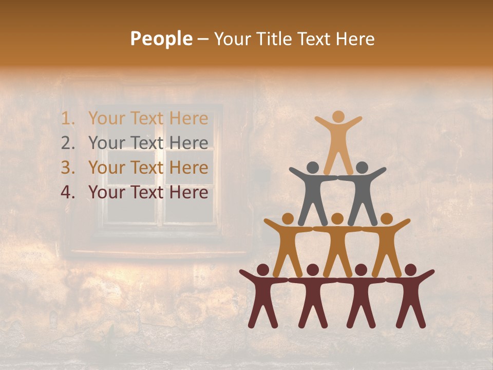 Exterior Broken Blue PowerPoint Template