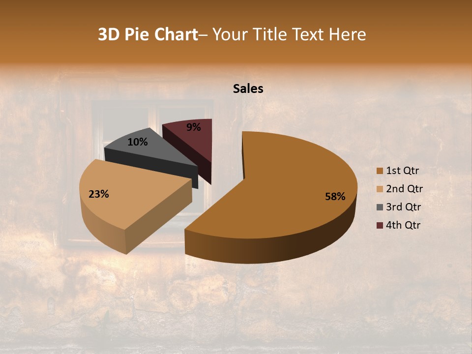 Exterior Broken Blue PowerPoint Template