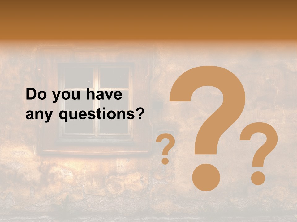 Exterior Broken Blue PowerPoint Template