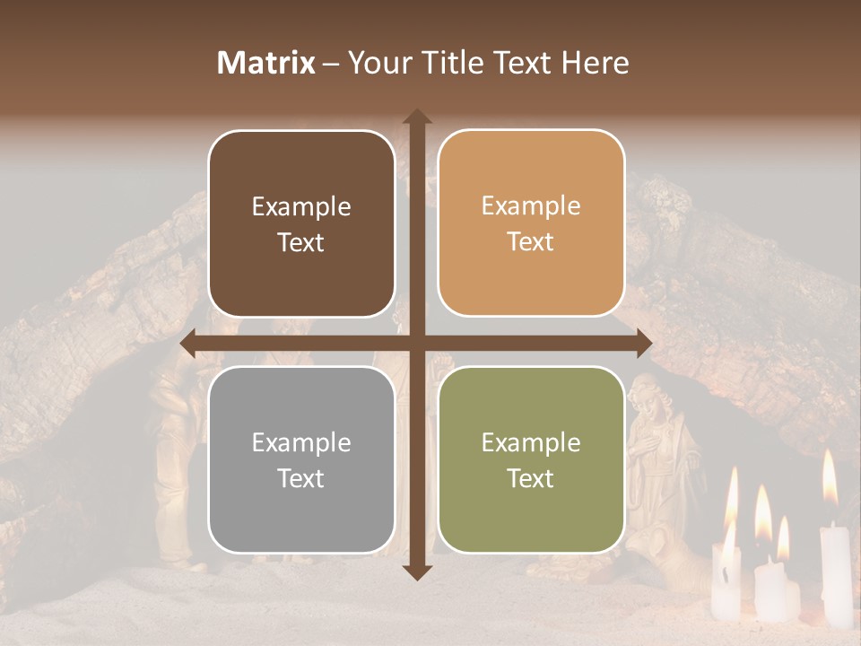 Christmas Manger PowerPoint Template