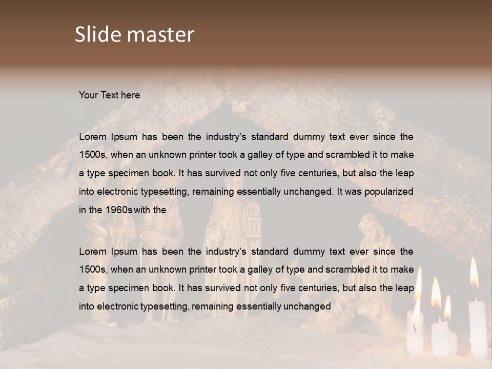 Christmas Manger PowerPoint Template