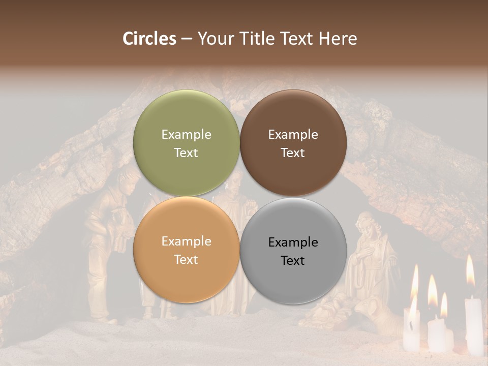 Christmas Manger PowerPoint Template