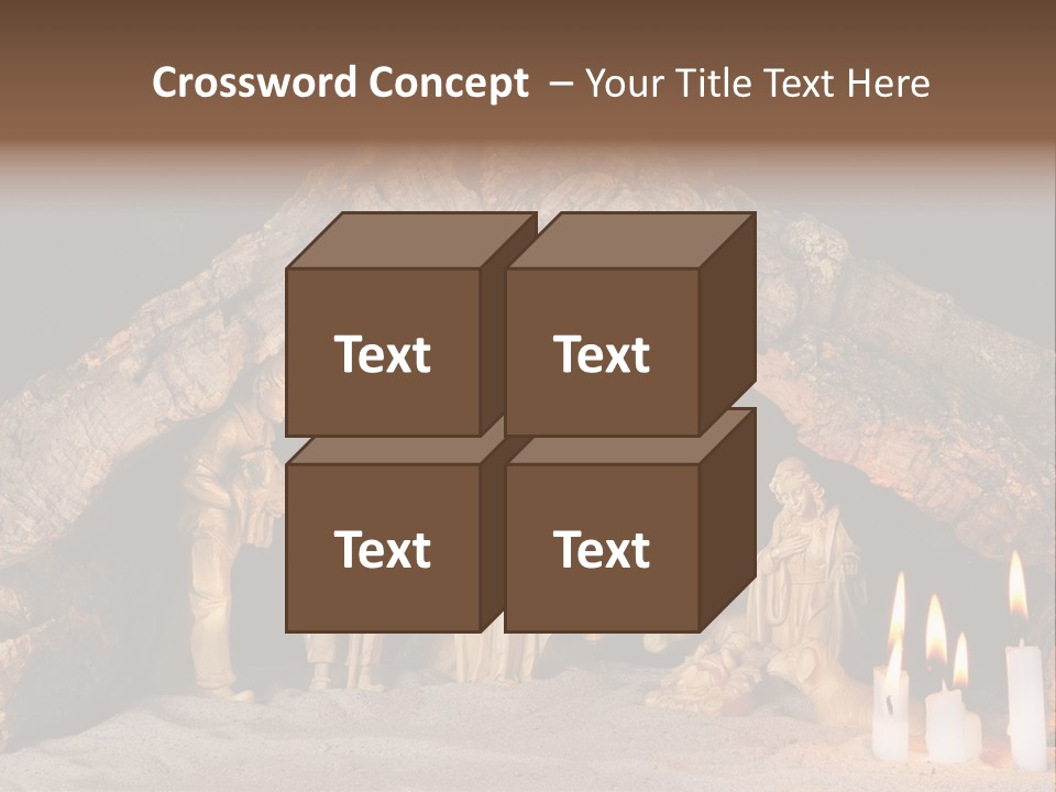 Christmas Manger PowerPoint Template