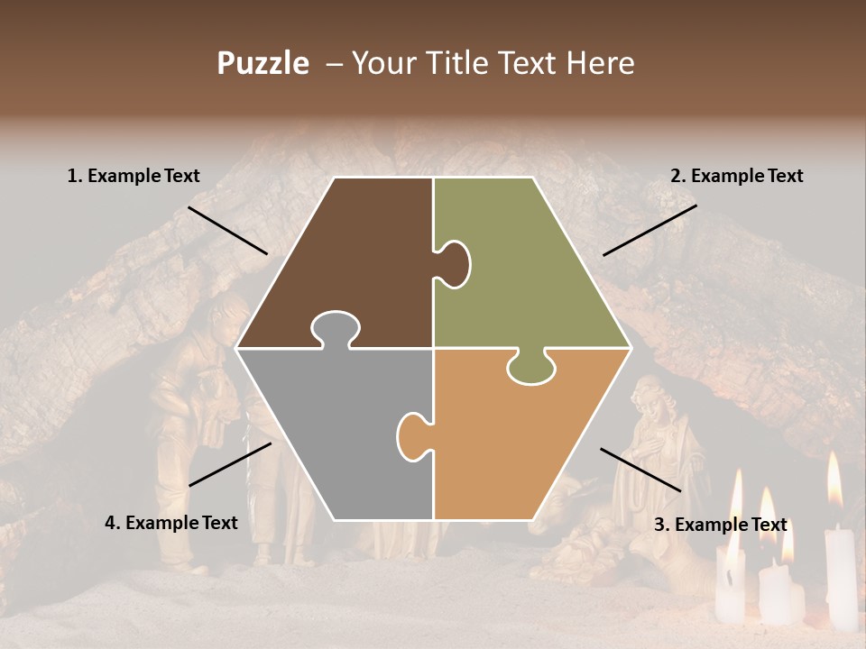 Christmas Manger PowerPoint Template