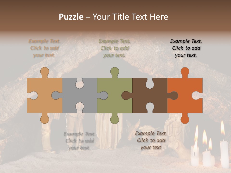 Christmas Manger PowerPoint Template