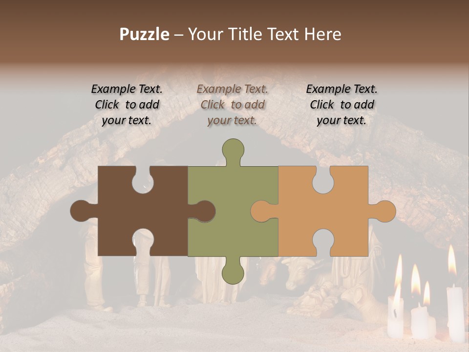 Christmas Manger PowerPoint Template