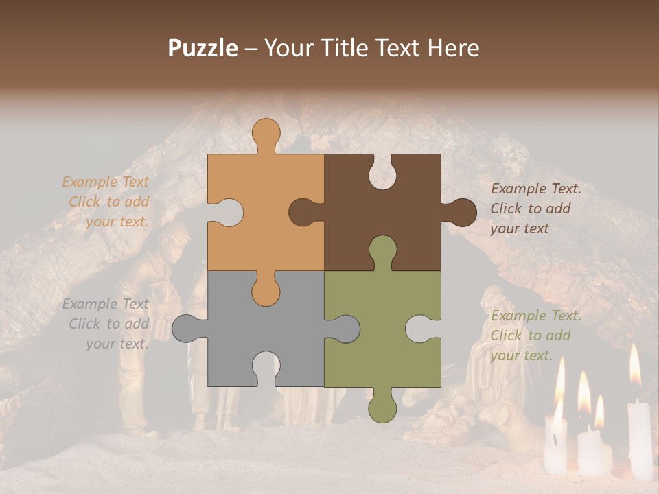 Christmas Manger PowerPoint Template