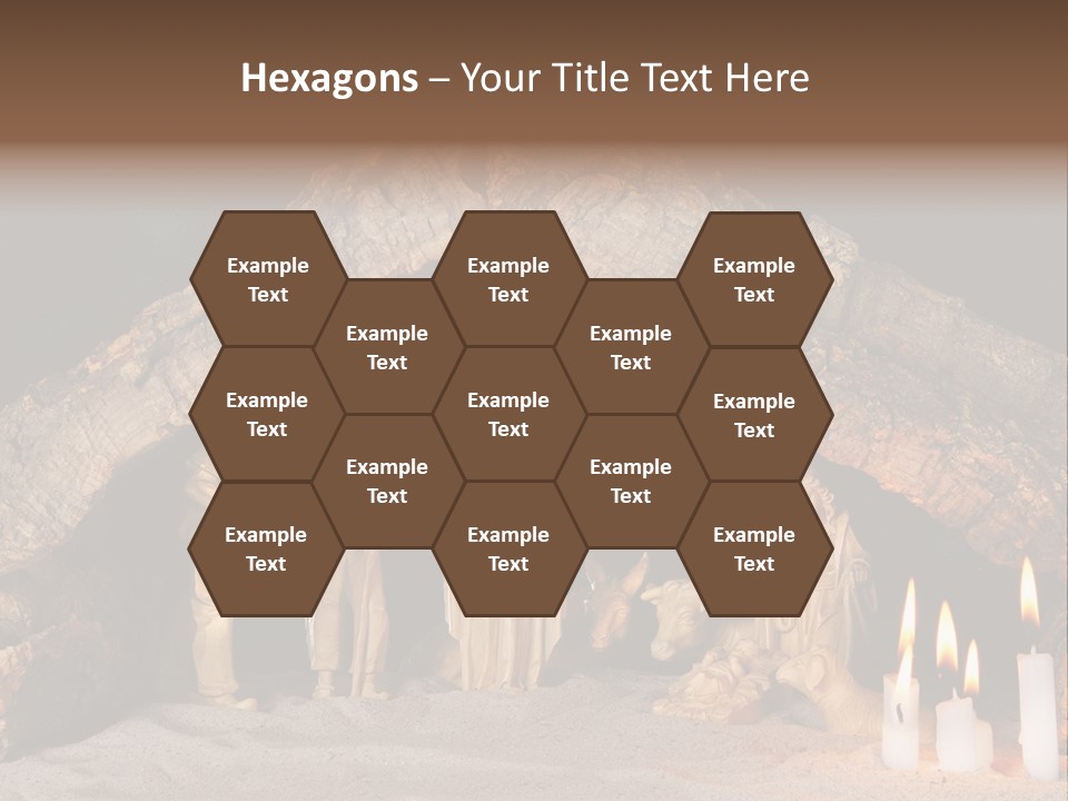 Christmas Manger PowerPoint Template