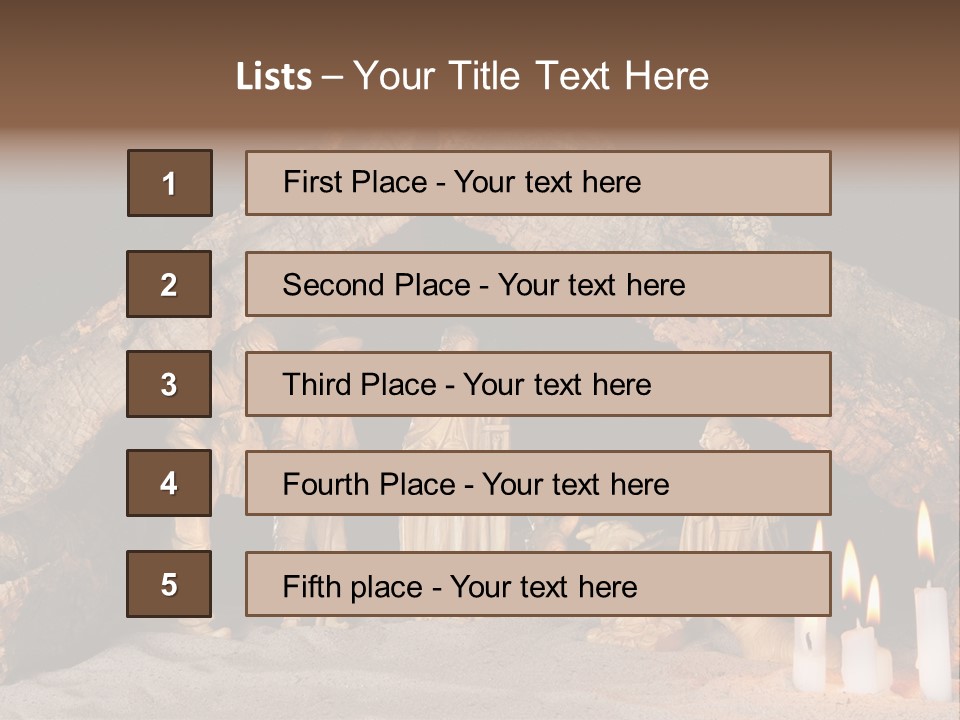 Christmas Manger PowerPoint Template