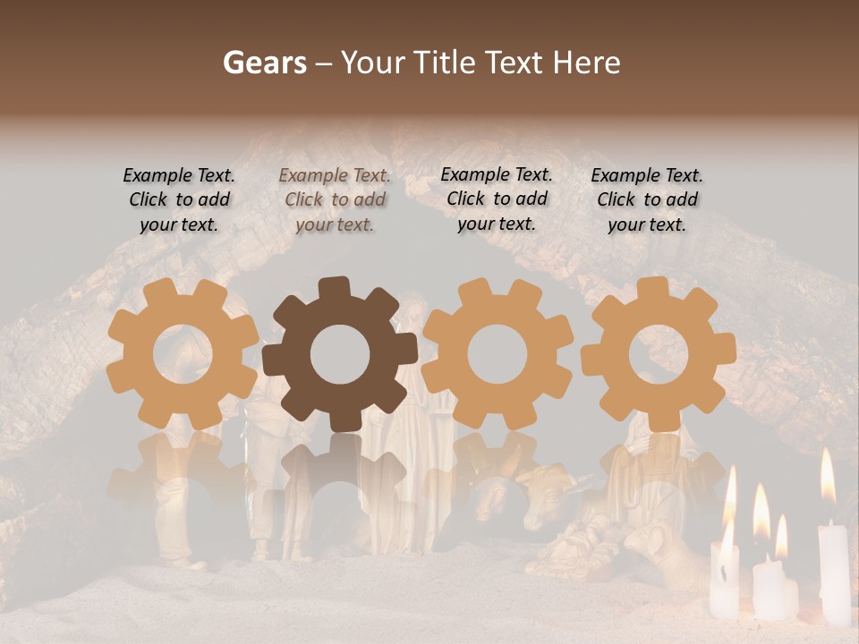 Christmas Manger PowerPoint Template