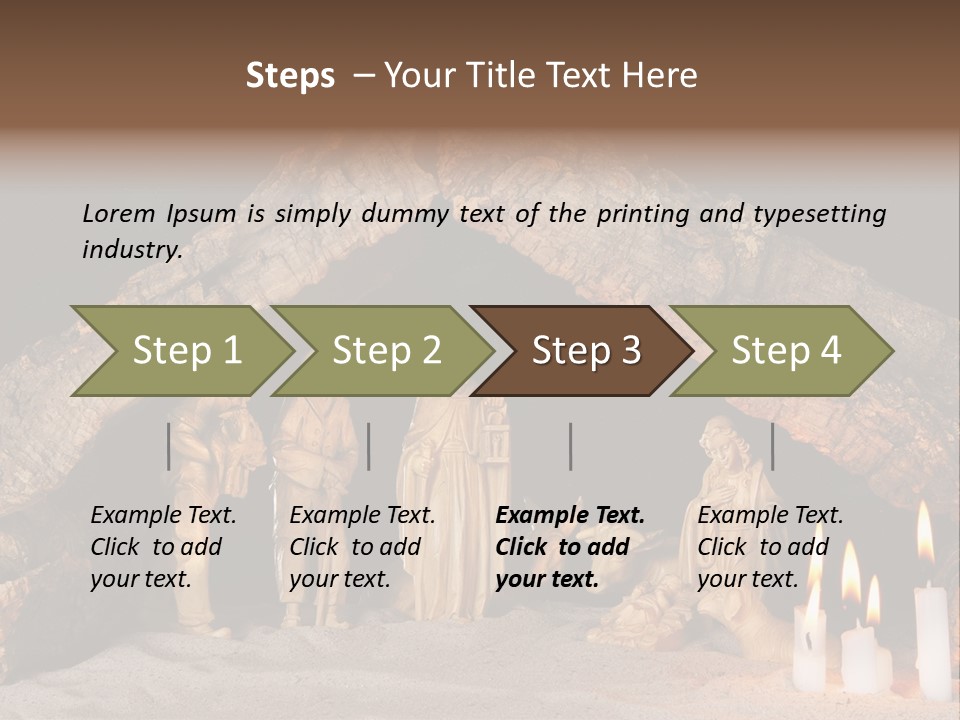 Christmas Manger PowerPoint Template