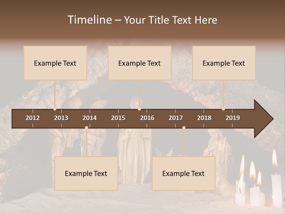 Christmas Manger PowerPoint Template