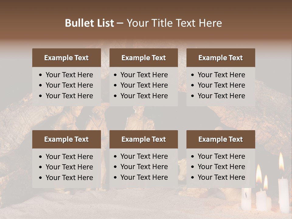 Christmas Manger PowerPoint Template