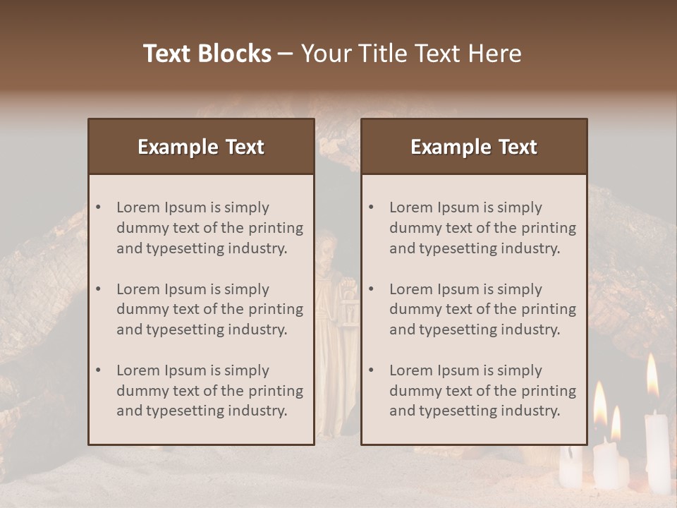 Christmas Manger PowerPoint Template