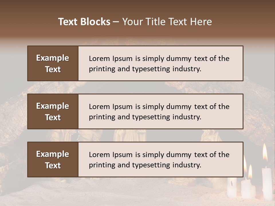 Christmas Manger PowerPoint Template