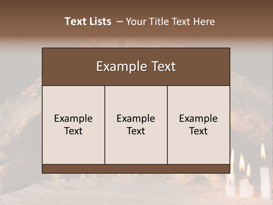 Christmas Manger PowerPoint Template