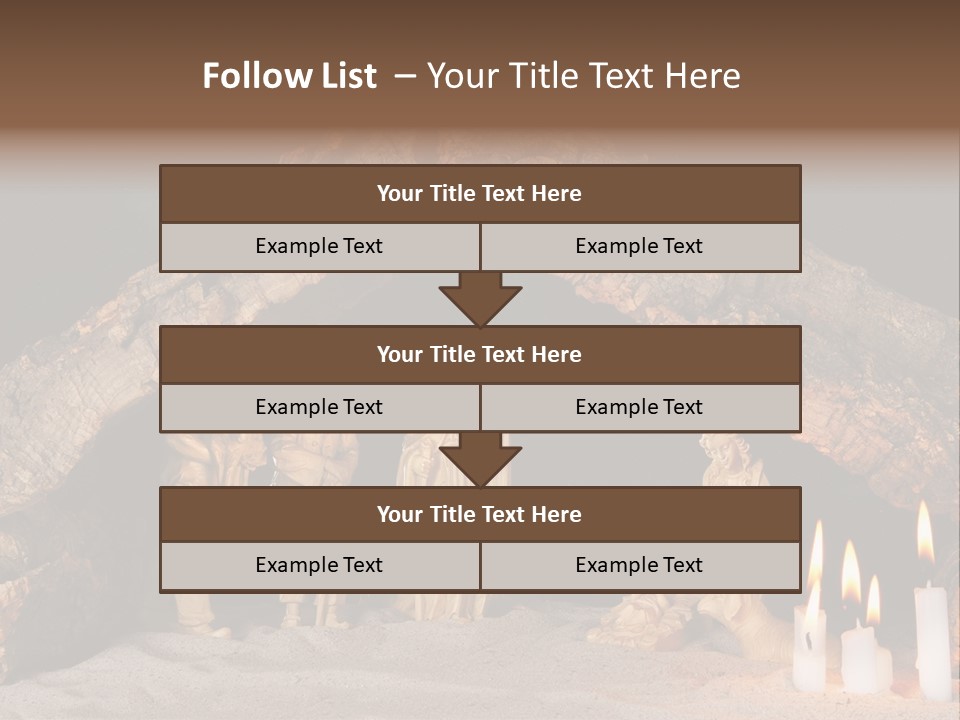 Christmas Manger PowerPoint Template