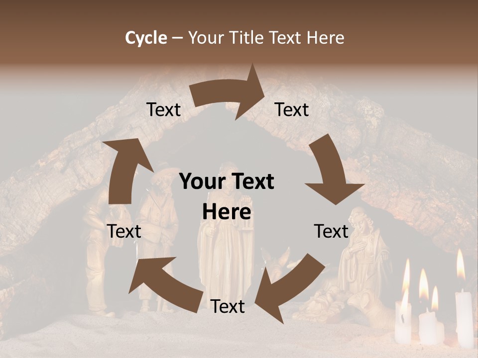 Christmas Manger PowerPoint Template