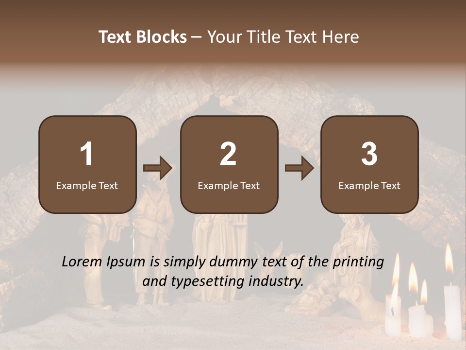 Christmas Manger PowerPoint Template