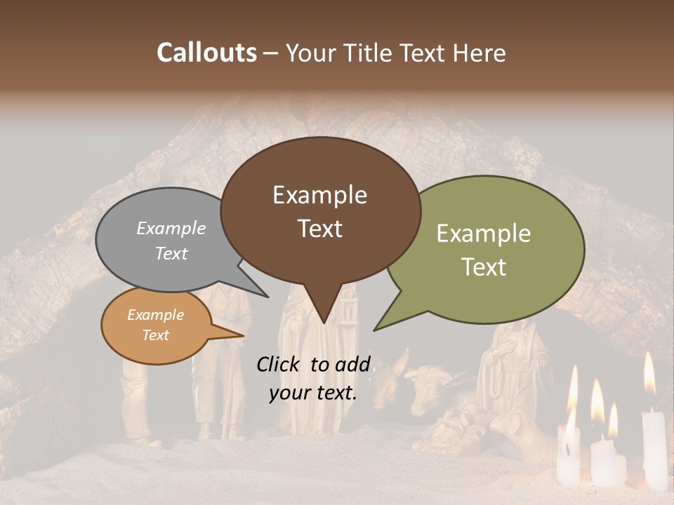 Christmas Manger PowerPoint Template