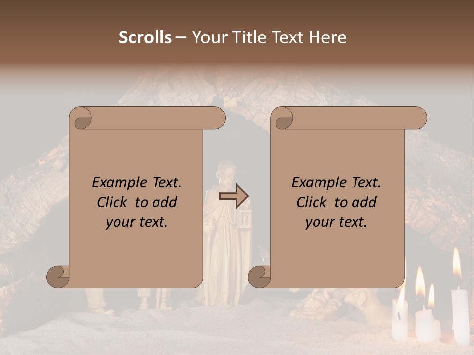 Christmas Manger PowerPoint Template
