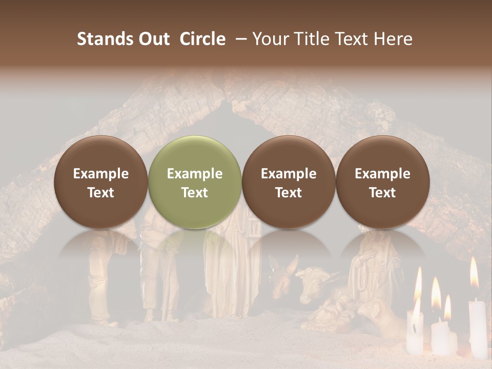 Christmas Manger PowerPoint Template