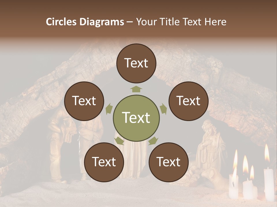 Christmas Manger PowerPoint Template