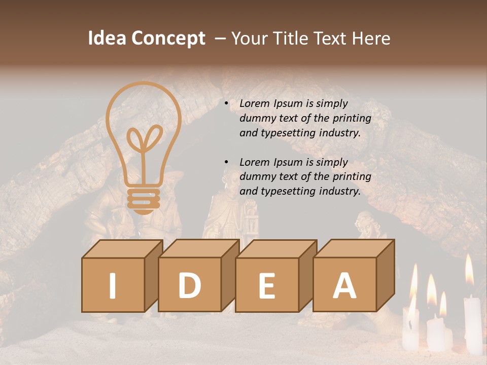 Christmas Manger PowerPoint Template